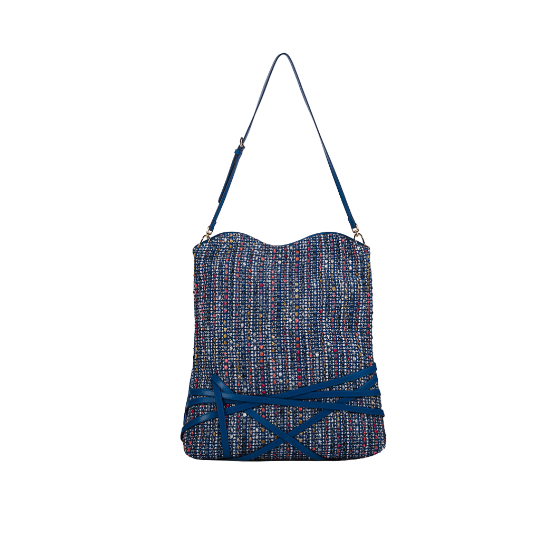 Parr Clutch: Cobalt Tweed