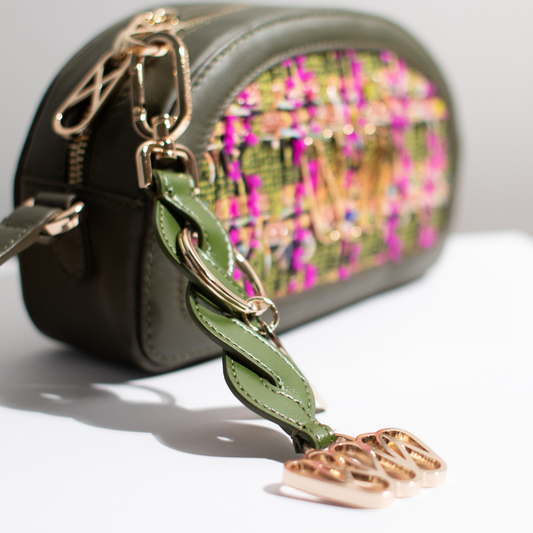 Braided Ruff Key Holder: Verdant Green