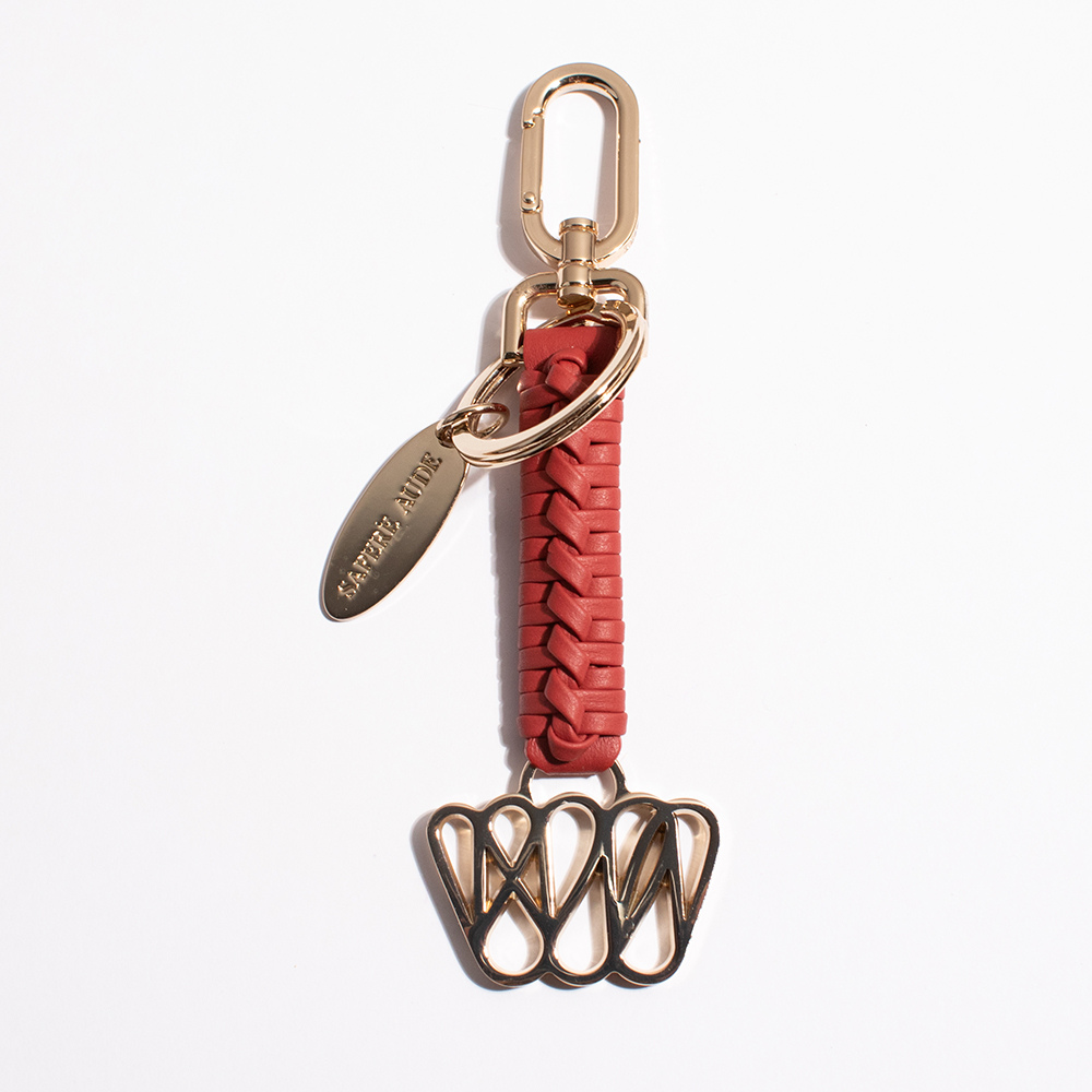 Woven Ruff Key Holder: Tudor Brick Red