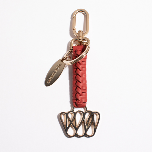 Woven Ruff Key Holder: Tudor Brick Red