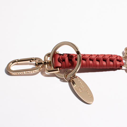Woven Ruff Key Holder: Tudor Brick Red