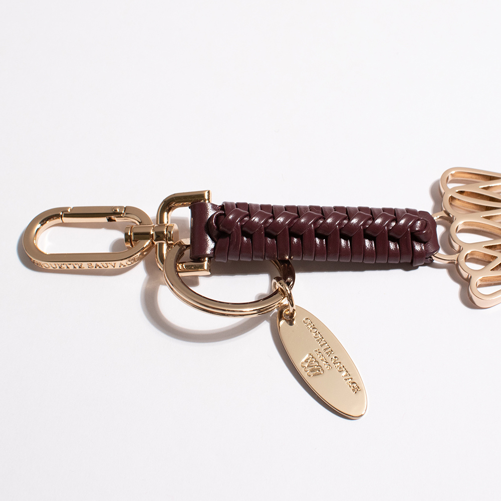 Woven Ruff Key Holder: Damson Syrup