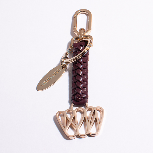 Woven Ruff Key Holder: Damson Syrup