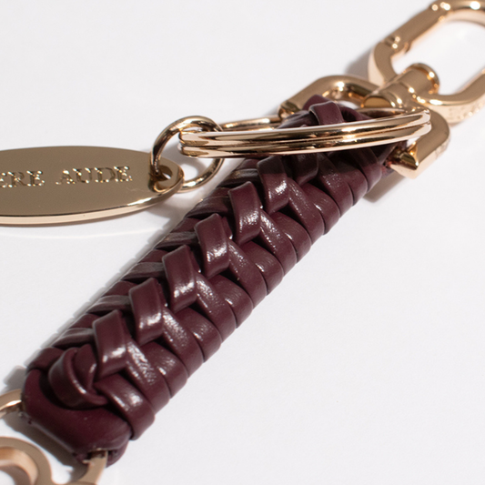 Woven Ruff Key Holder: Damson Syrup