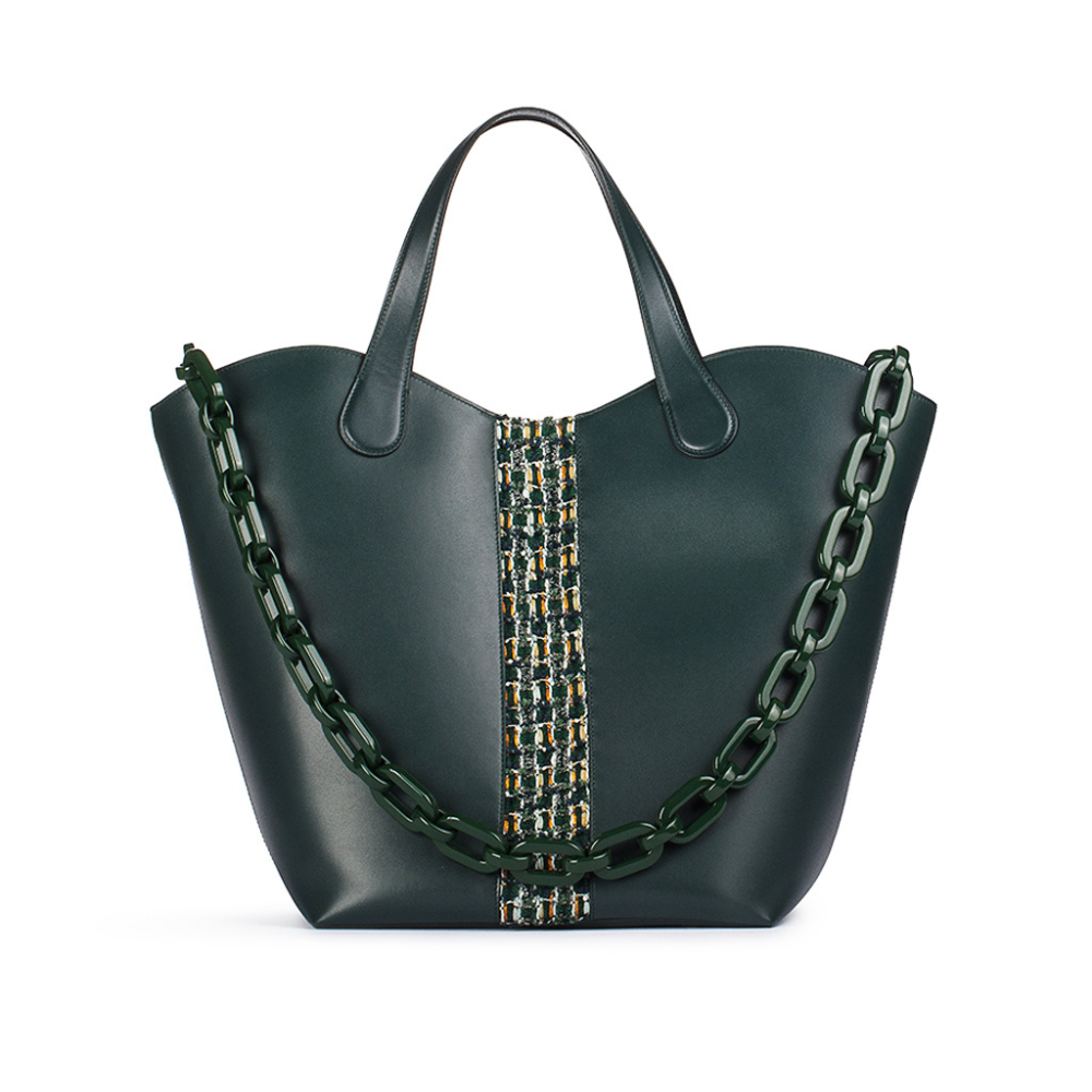 Large Gloriana Tote: Emerald Court