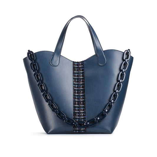 Large Gloriana Tote: Sovereign Blue