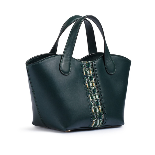Mini Gloriana Tote: Emerald Court