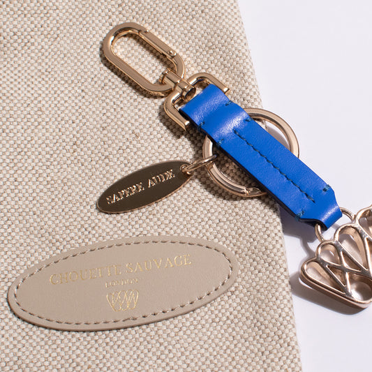 Ruff Key Holder & Bag Charm: Colbalt