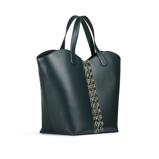 Large Gloriana Tote: Emerald Court