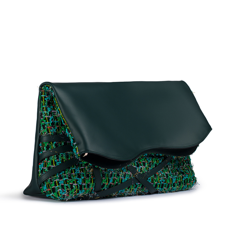 Parr Clutch: Cypress Noir Tweed