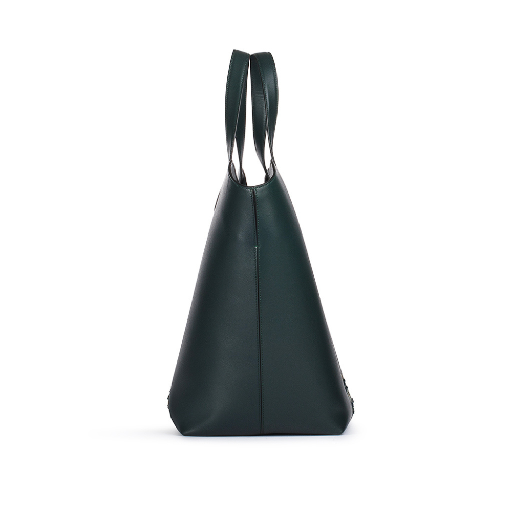 Large Gloriana Tote: Emerald Court