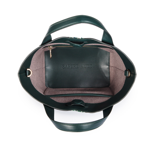 Small Gloriana Tote: Emerald Court