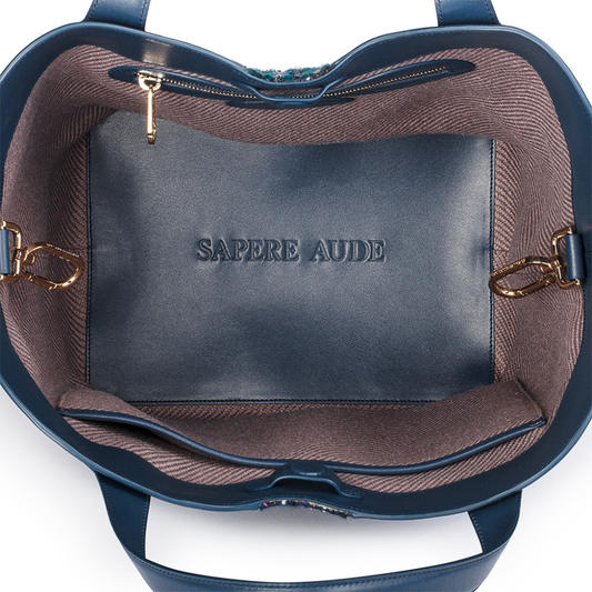 Large Gloriana Tote: Sovereign Blue