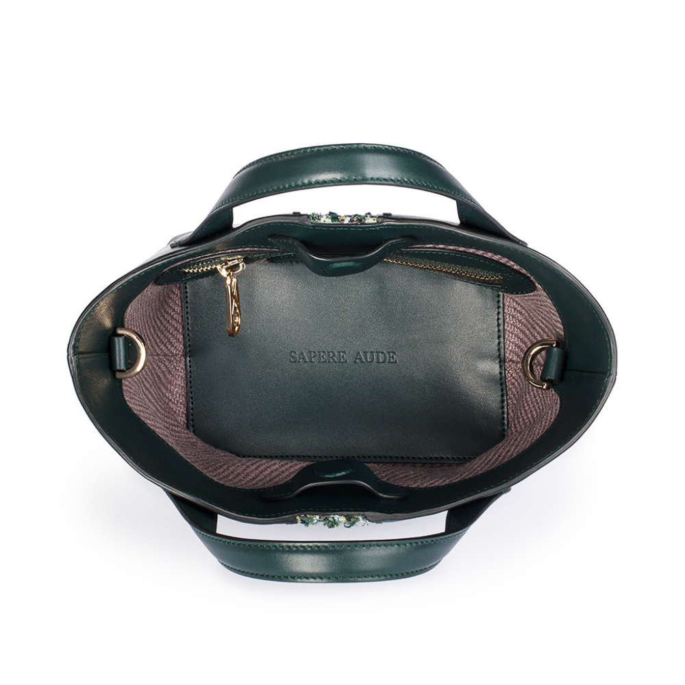 Mini Gloriana Tote: Emerald Court