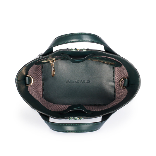 Mini Gloriana Tote: Emerald Court