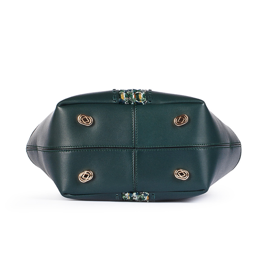 Mini Gloriana Tote: Emerald Court