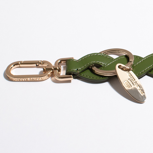 Braided Ruff Key Holder: Verdant Green
