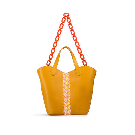 Large Gloriana Tote: Clementine