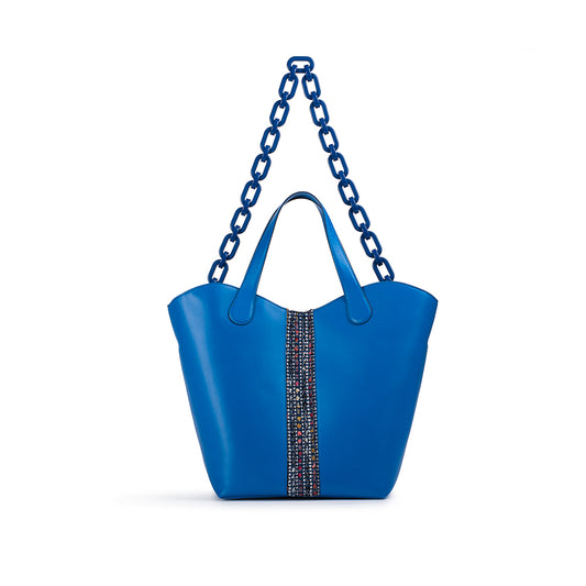 Large Gloriana Tote: Ultrablue