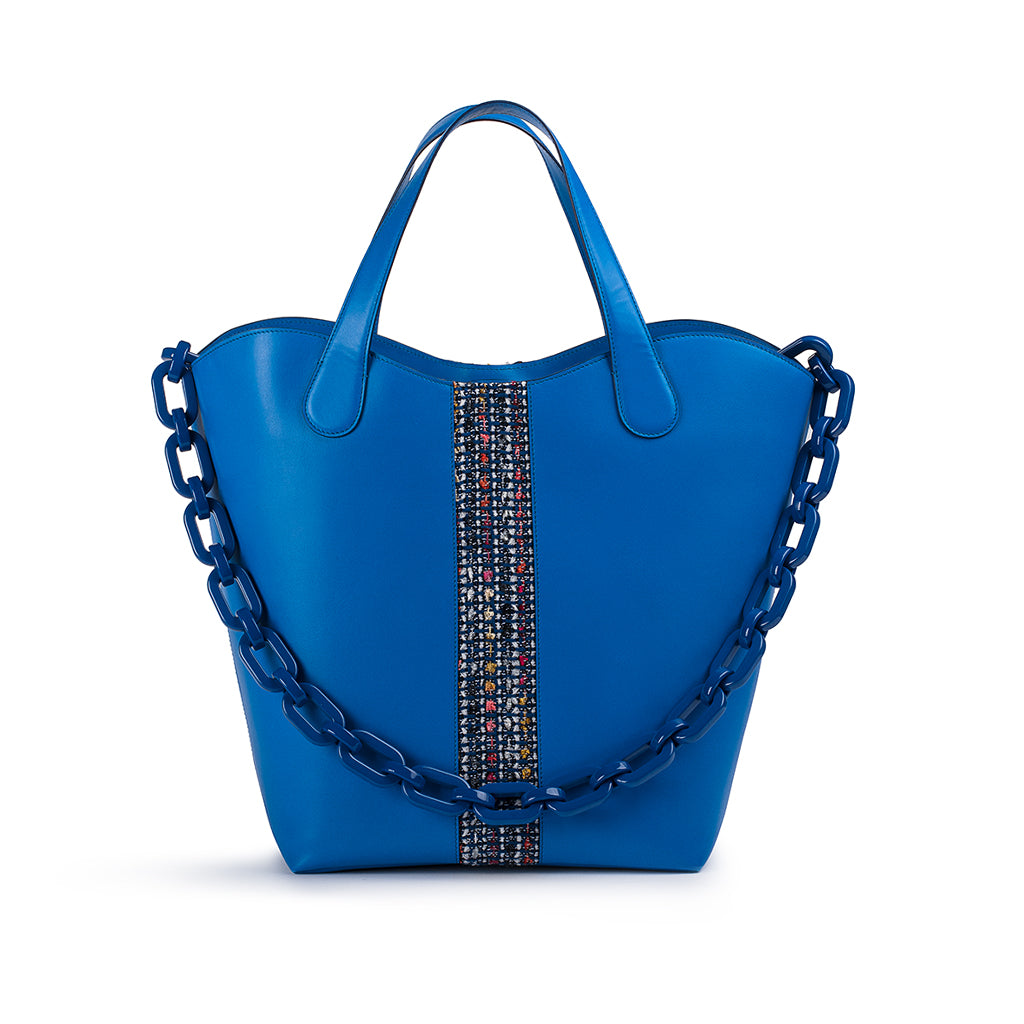Large Gloriana Tote: Ultrablue