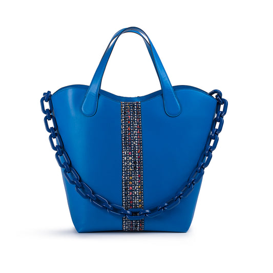 Large Gloriana Tote: Ultrablue