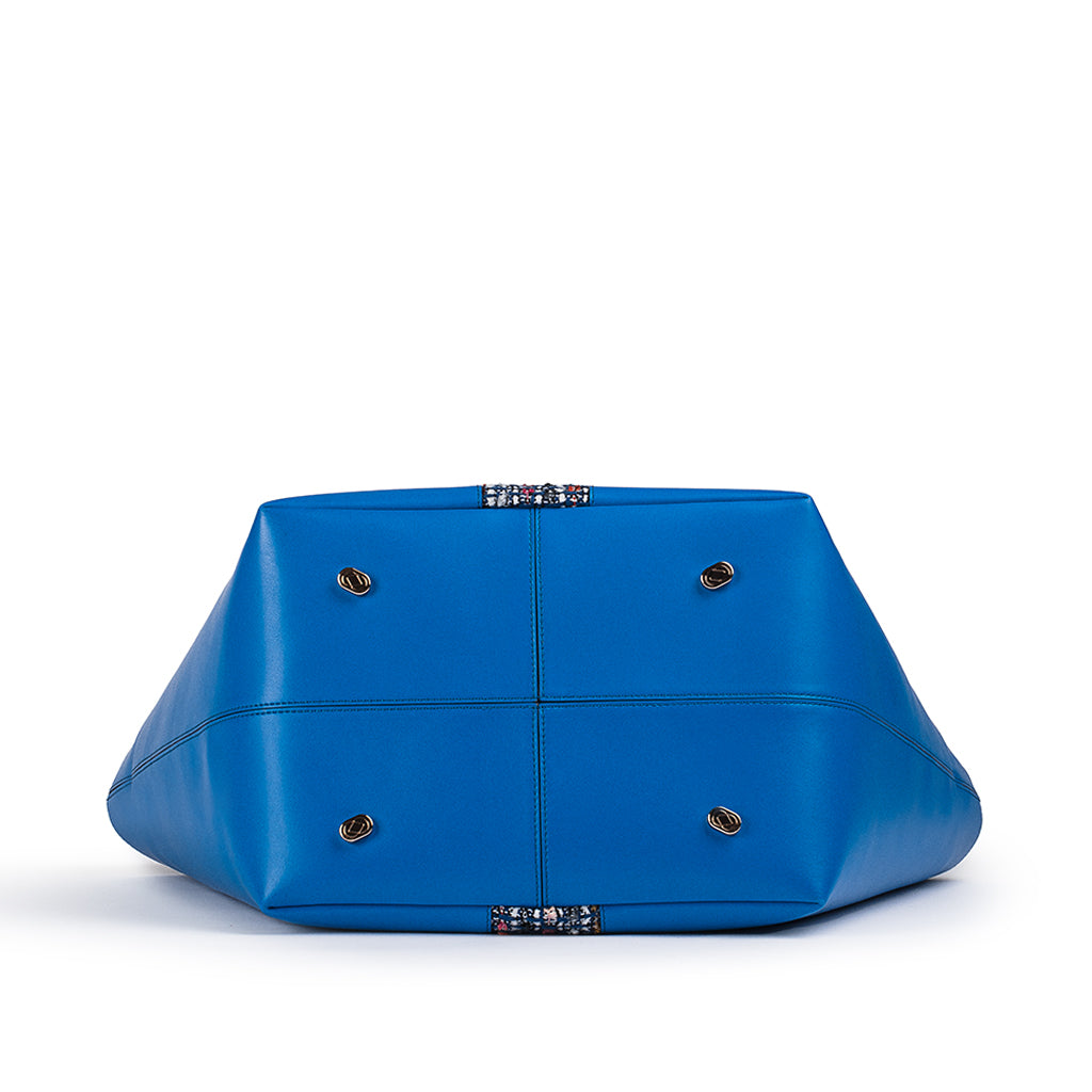 Large Gloriana Tote: Ultrablue
