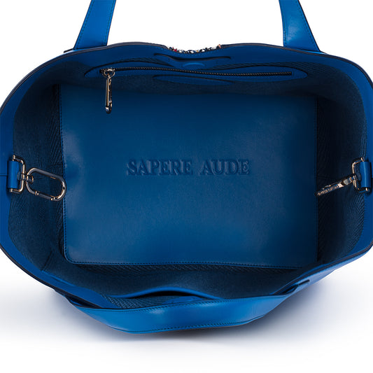 Large Gloriana Tote: Ultrablue