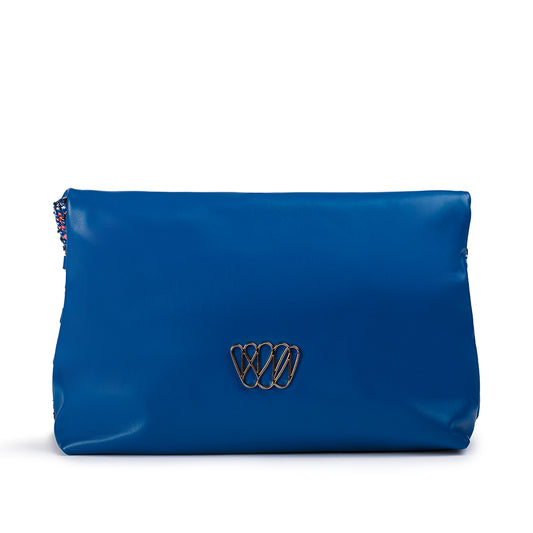 Parr Clutch: Cobalt Tweed