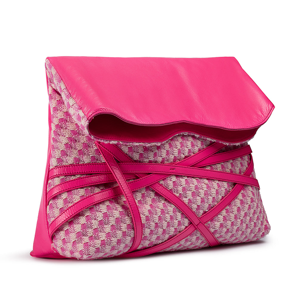 Parr Clutch: Rose Sauvage Tweed