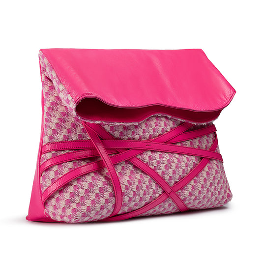 Parr Clutch: Rose Sauvage Tweed
