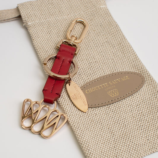 Drop Ruff Key Holder: Crimson