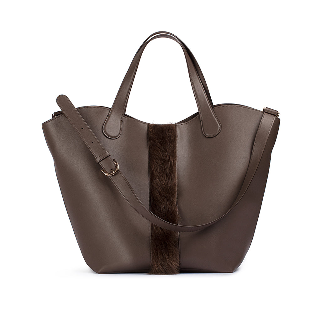 Large Gloriana Tote: Cioccolata