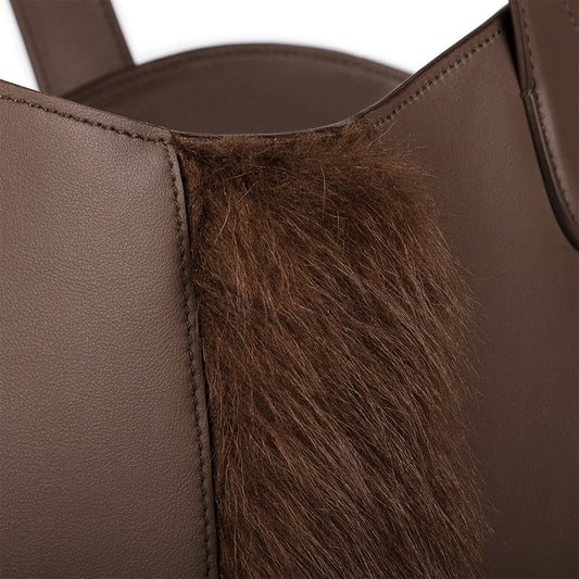 Large Gloriana Tote: Cioccolata