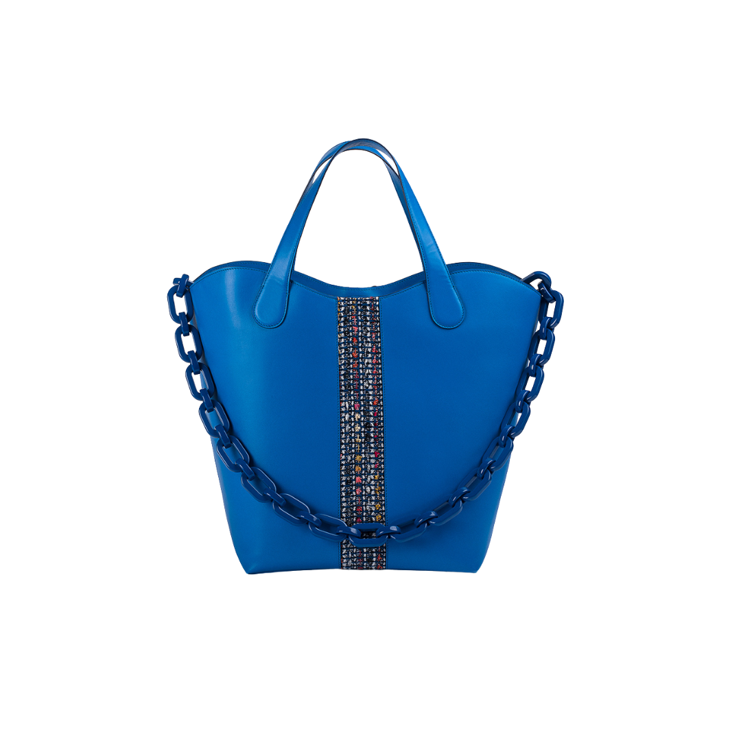 Large Gloriana Tote: Ultrablue